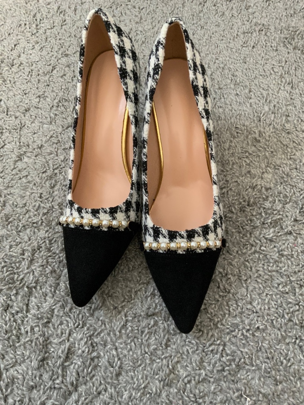 Houndstooth Heel